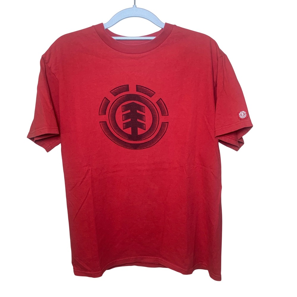 Vintage Element Graphic T-Shirt Mens S Red Excellent Skater Streetwear Logo Tee